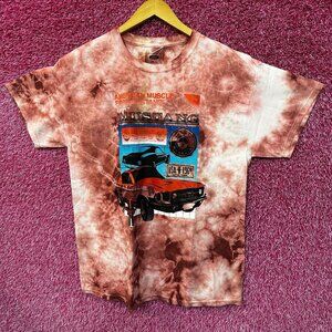 Ford Mustang Classic American Muscle Car Promo Tie Dye L